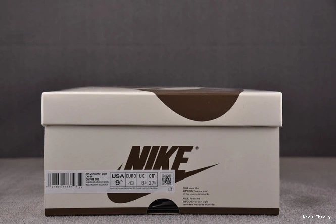 Kicked Out Shoe Store Travis OG Scott Low 1 x Brown Jordan Velvet Air DM7866-202 0819